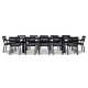 Vivant 126'' Rectangular 12 - Person Outdoor Dining Set with Cushions