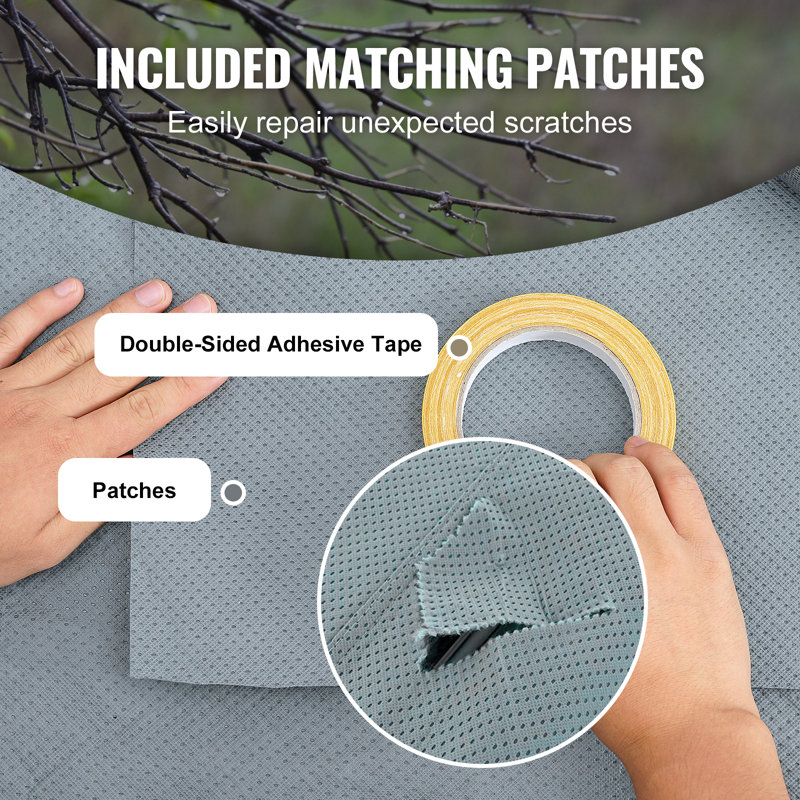Gray Waterproof Non-Woven Fabric RV Cover for 18'-20' Trailers