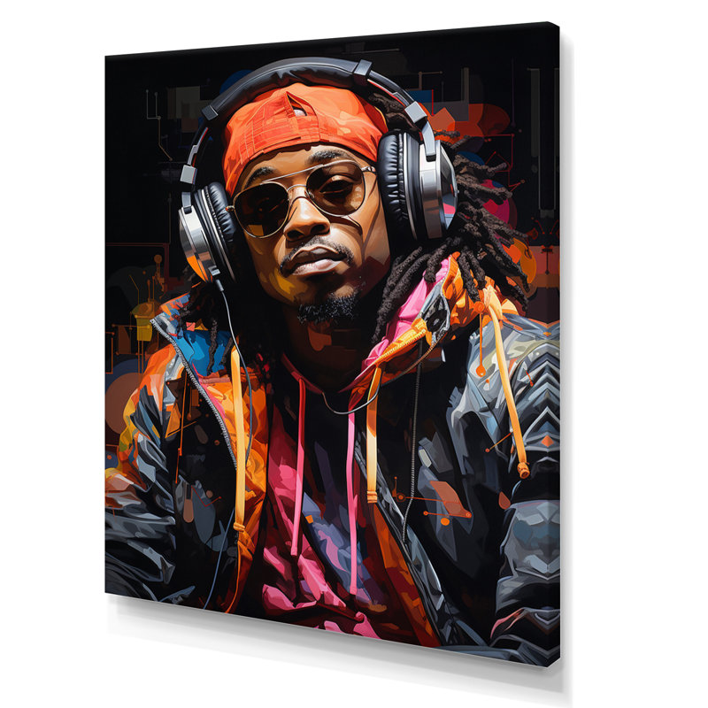 Xzavia Music Hiphop Fusion Bold I, H 32 po x l 24 po x P 1 po, Toile tendue