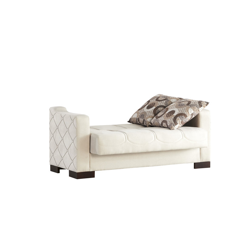 Upholstered Sofa, Beige Microfiber/Microsuede