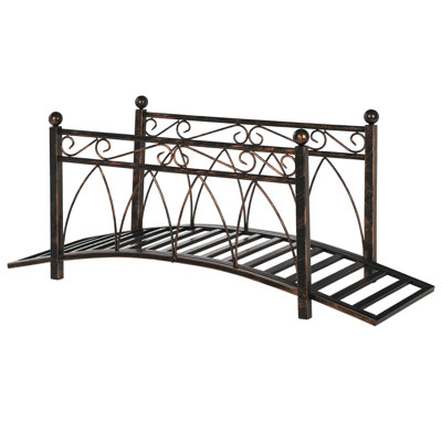 Pont de jardin avec garde-corps