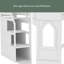Lit mezzanine simple avec escalier de rangement et fenêtre-483843369