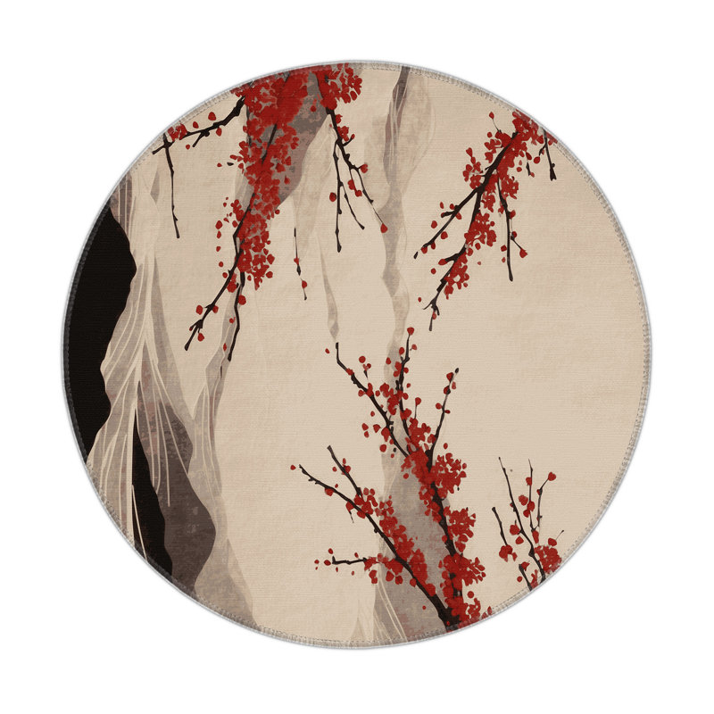 Crimson Plus Drift Indoor And Outdoor Area Rug, Round 5'