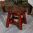 Cherry Wooden Footrest - Versatile Decor Element Stool With Cherry Design Seating Solution-1494013133