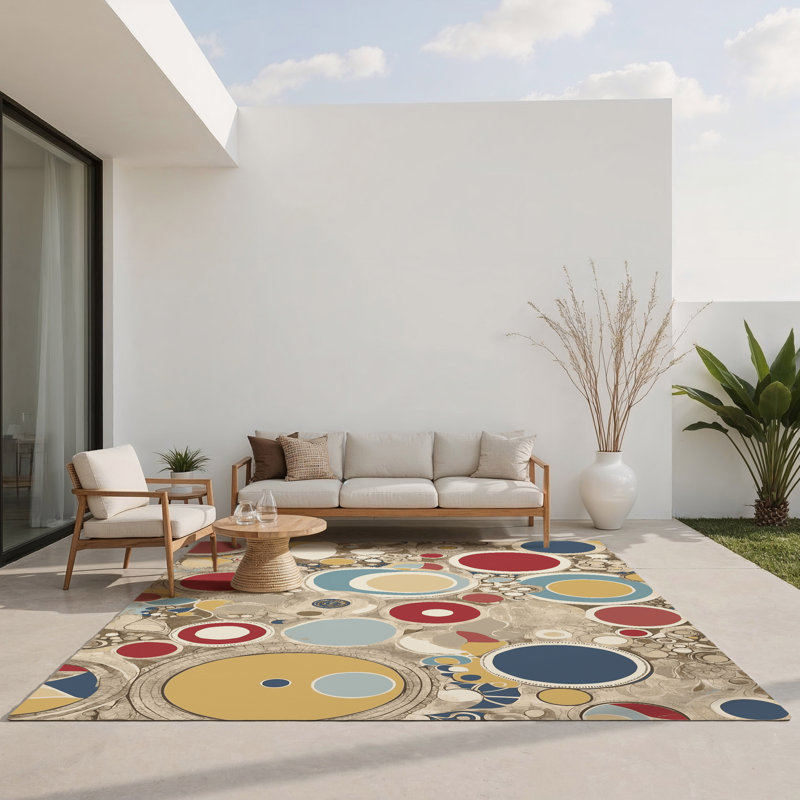 Dynamic Beam Indoor And Outdoor Area Rug, Rectangle 2' x 3'