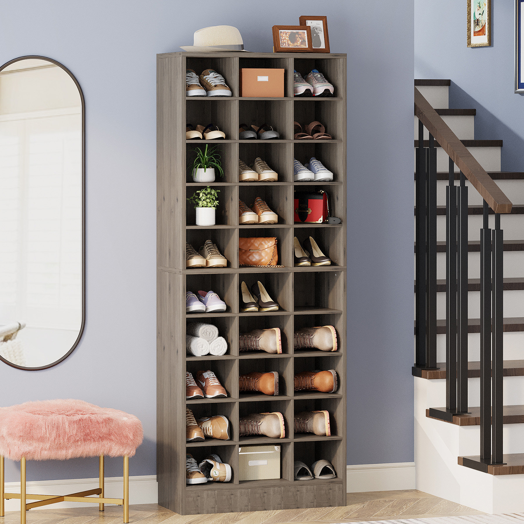 30 Pair Shoe Storage Cabinetnull