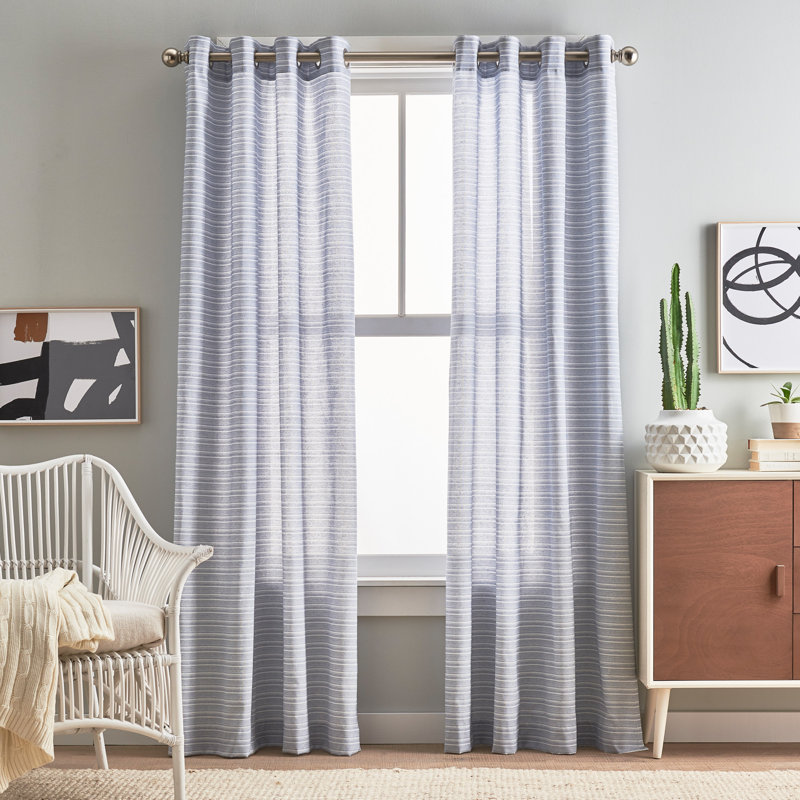 Paire de rideaux à œillets Peri Home, Indigo, L 50 po x L 84 po