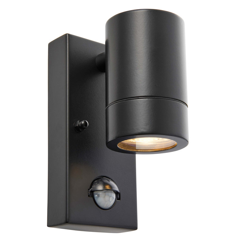 Metcalfe 15cm H Outdoor Armed Sconce, Black