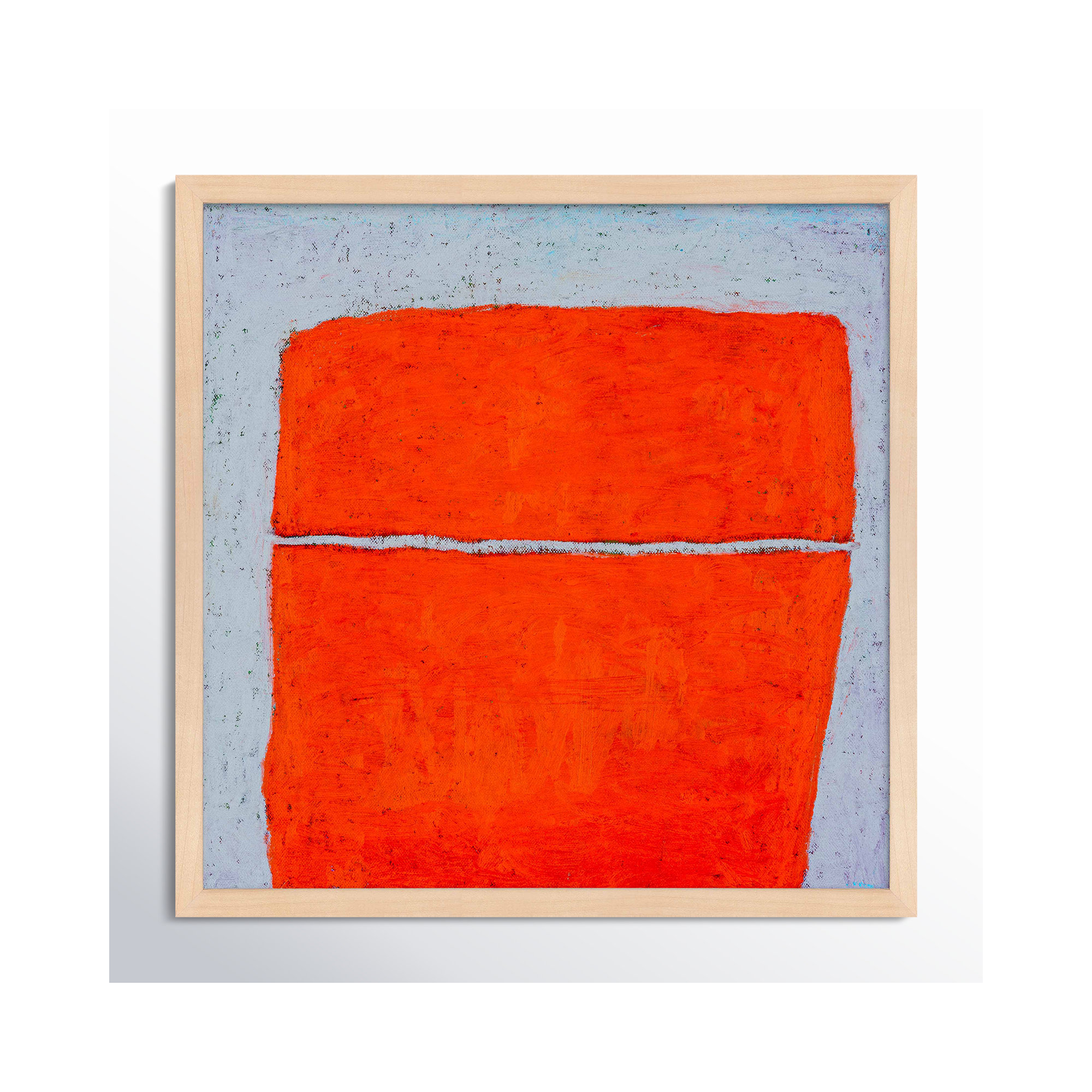 Tangerine Split by Stephanie Dennis, Maple, 20" H x 20" W  x 1.25" D