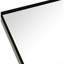 Miroir mural arqué 24 x 36 pouces noir pour décoration de salle de bain - verre transparent de 4 mm, cadre en aluminium rouillé, installation renforcée et suspension avec quincaillerie manuelle-870420099