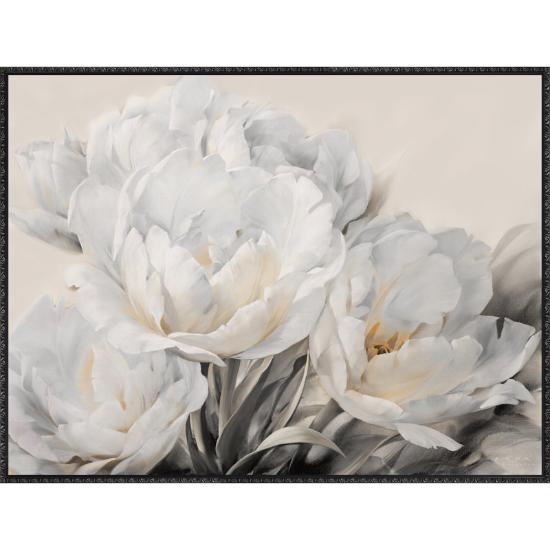 White Tulips Canvas Wall Art