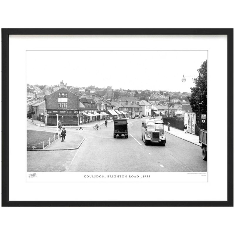 Coulsdon, Brighton Road C1955 by Francis Frith - Single Picture Frame Print, 40cm H x 50cm W x 2.3cm D