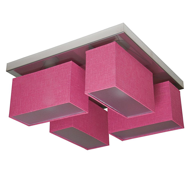 Passarelli Semi Flush Mount, Pink
