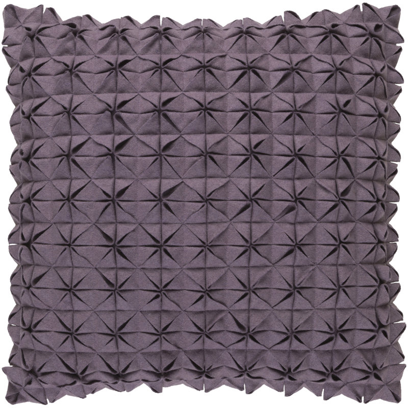 Throw Pillow, 22" H x 22" W x 4" D, Burgundy