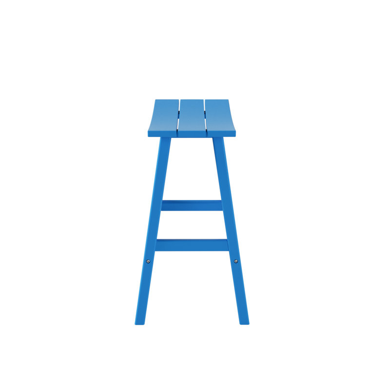 Tabouret d'extérieur Laguna, Bleu, Tabouret de bar (siège d'une hauteur de 29 po)