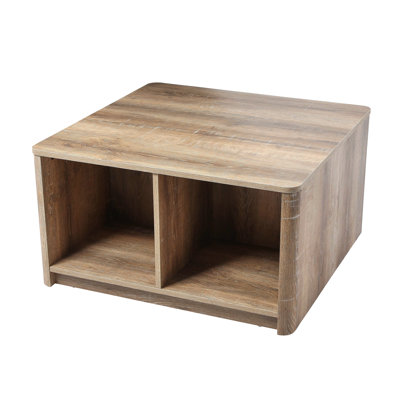 Table basse Radius avec 4 compartiments de rangement carrés