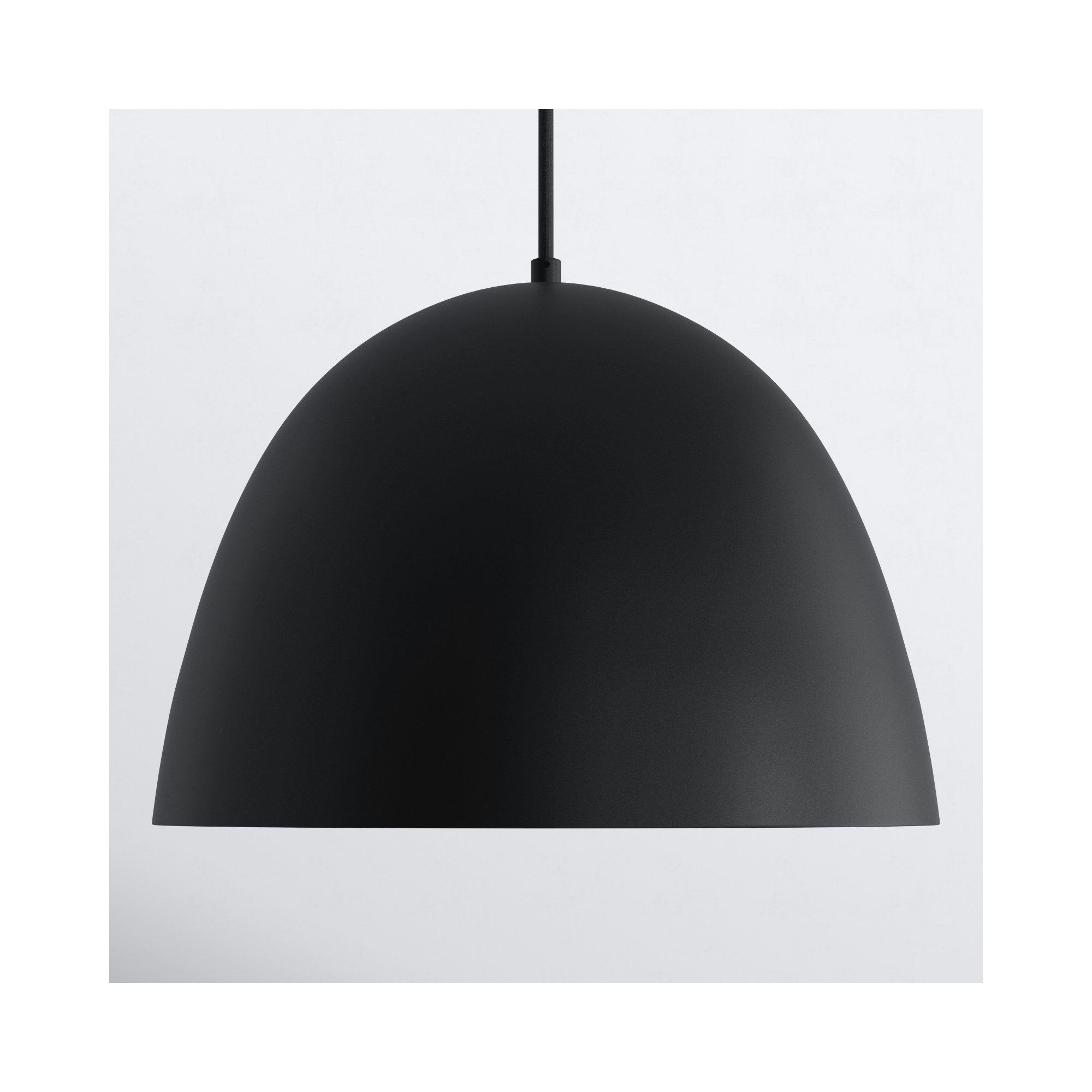 Natosha Single Light Metal Dimmable LED Pendant, 11" H x 15.75" W x 15.75" D, Black/Satin Brass