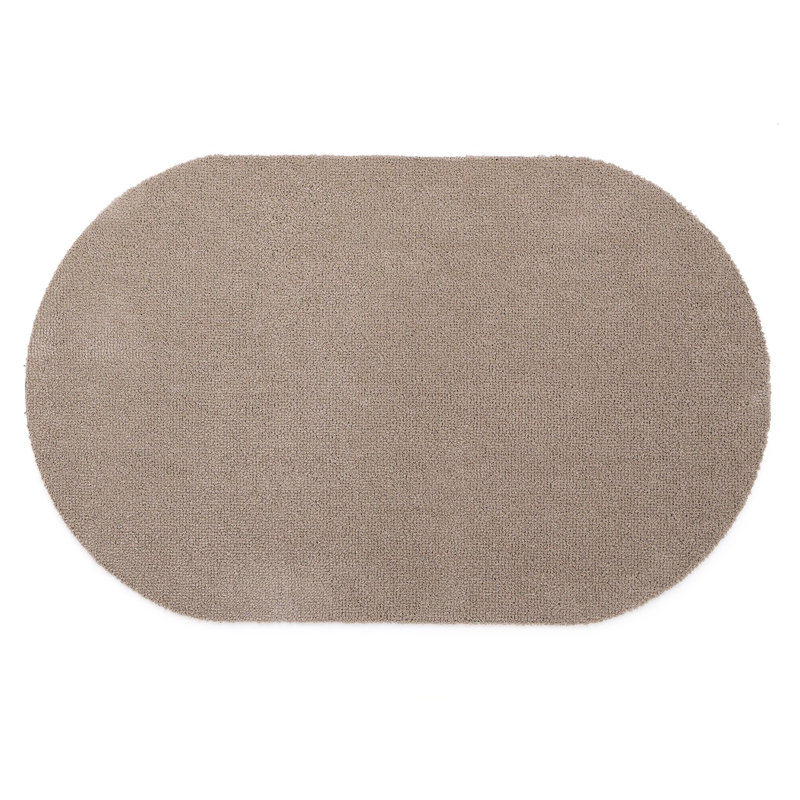 My Mat Soft Bathroom Oval bath mat, Beige