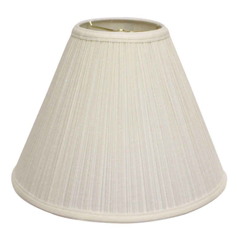 Abat-jour empire en chenille 6 po, Blanc