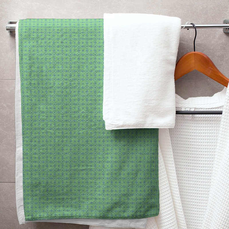 Katelyn Elizabeth Bath Towel, Green/Blue