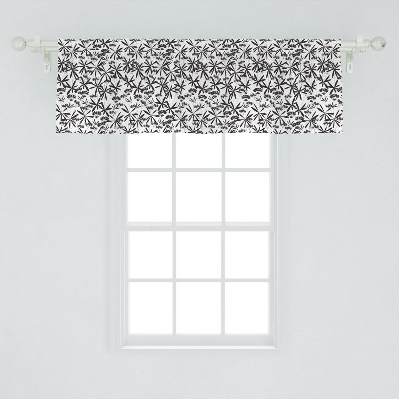 Floral Tailored Window Valance