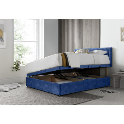 Regent Border Conistan Upholstered Ottoman Storage Bed with Headboard & Gas Lift