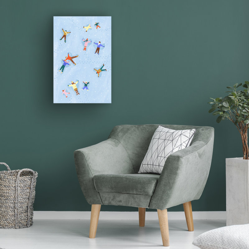 «Bea Muller Snow Angels», art sur toile, H 19 po x l 12 po