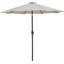 Parasol de patio en tissu / aluminium avec base Chavelle