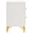 Chesney White 2-Drawer Nightstand Bedside Table