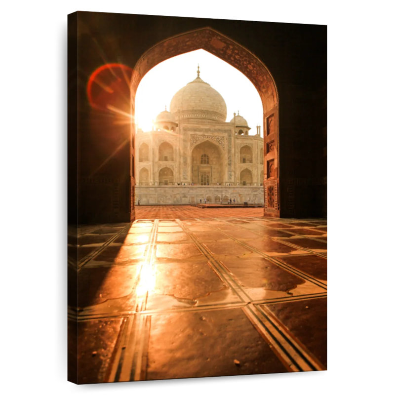Nicci Sunset View Of Taj Mahal, 24" H x 16" W