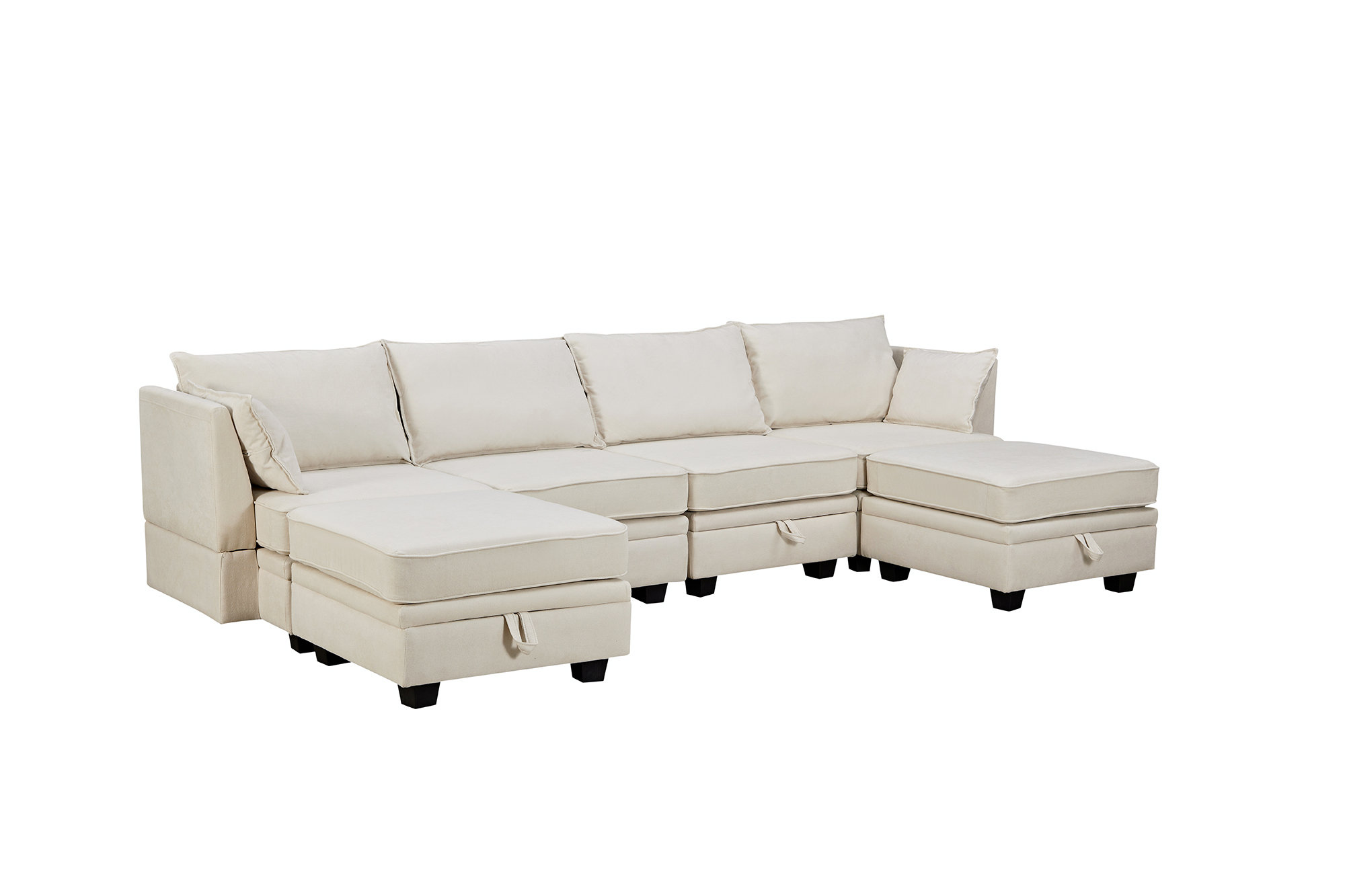 U shaped store sectional wayfair