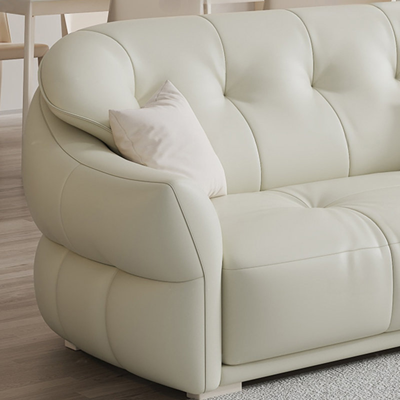 Canapé simple de style crème simple et moderne, H 35,43 po x l 86,61 po x P 39,37 po