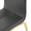 Table ronde en verre de style moderne, conception transparente élégante, base de support durable, ensemble de chaises de salle à manger gris anthracite
