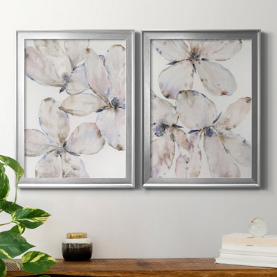 " Soft Wind Flowers I " 2 - Pieces