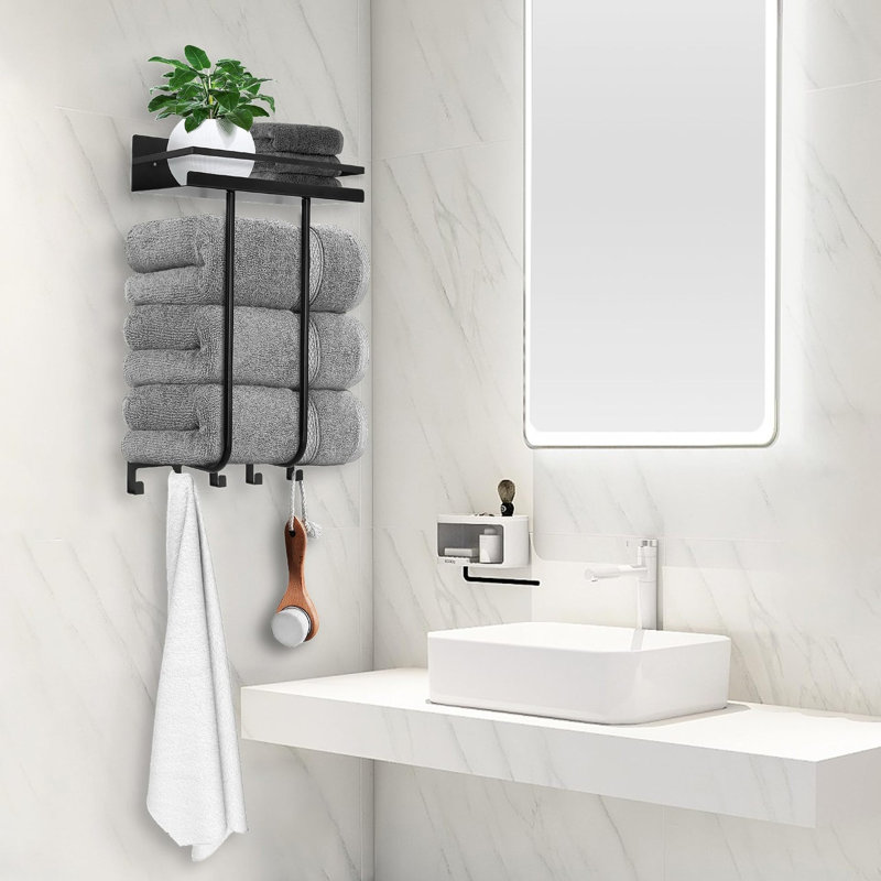 Wall Mounted Required Towel Rack