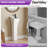 Deervalley Small Pedestal Bathroom Sink 11"L X 13"W X 35"H Ceramic One Piece Bath Sink With Overflow-103103128