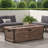 Outdoor Patio Concrete Fire Table, Rectangle Gas Burning 56-Inch Fire Pit- 50,000 BTU(Tank Cover Not Included)