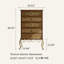 Armoire 29,53 "à cinq tiroirs 29,53"