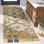 Tapis floral en laine / coton touffeté Blossom