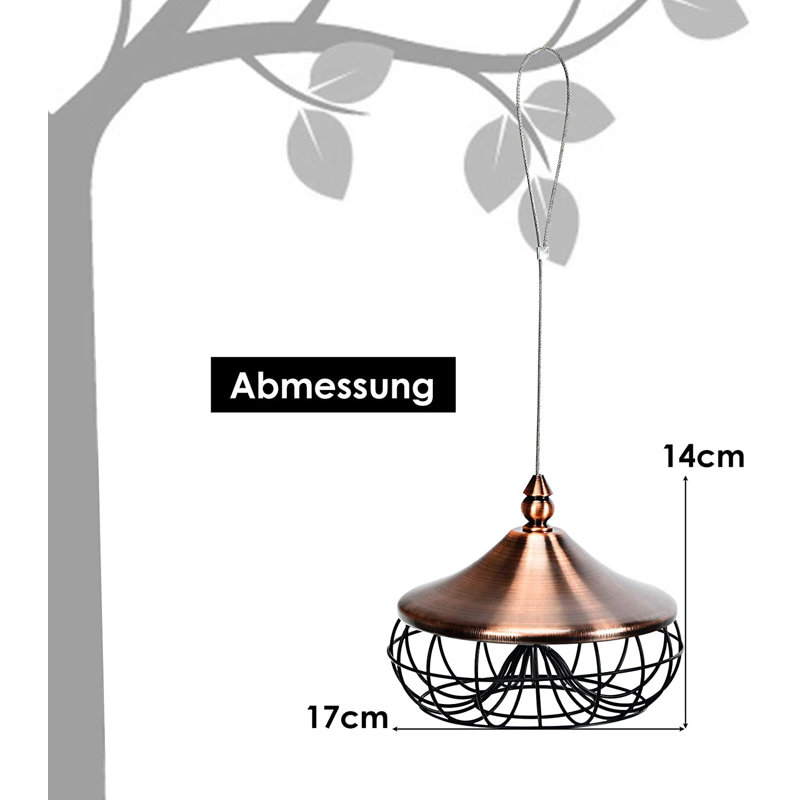 Bittner Metal Hanging Suet Bird Feeder