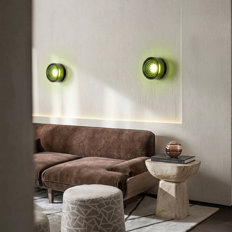 Applique murale en verre Water Wave, Green