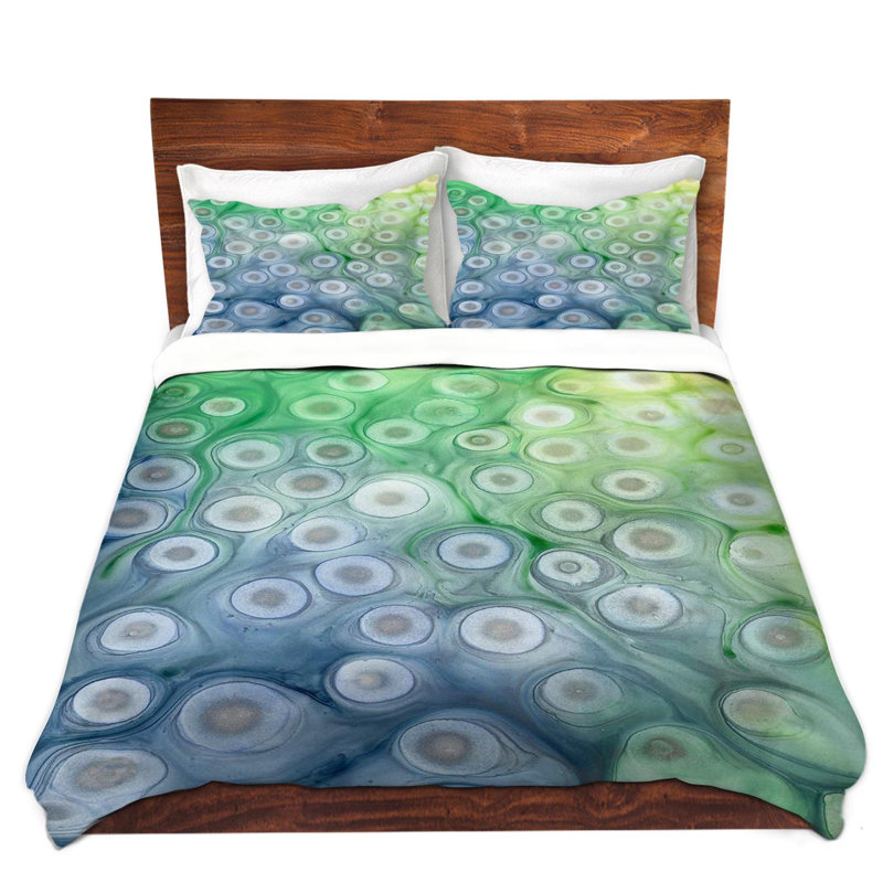 Ensemble de housse de couette Rivulet, Housse de couette pour grand lit et 2 taies décor