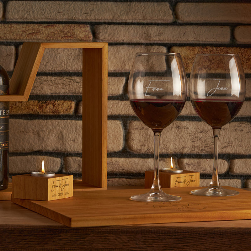 1 Bottle Tabletop Wine Bottle Rack in Brown, Yes