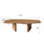 Table basse en placage de frêne rustique Free Form pour petits salons, rehaussant l'espace et le style grâce à sa fabrication solide