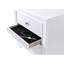 Élégante table de chevet blanche - Taille compacte pour un espace élégant avec option de rangement pratique, l 26 po x H 26 po-171453287
