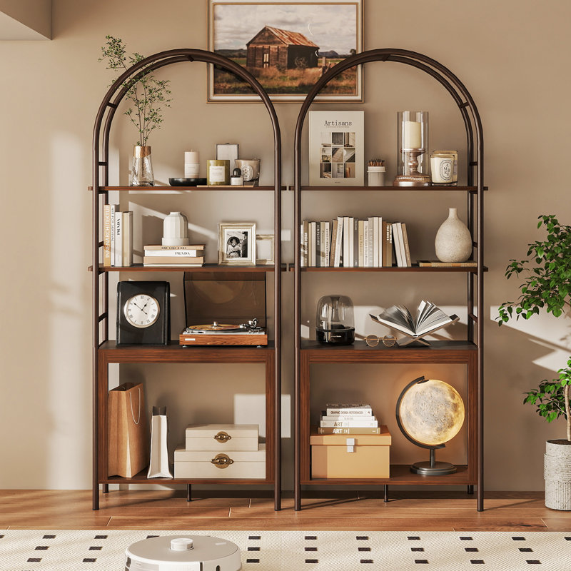 72" Arched Bookshelf