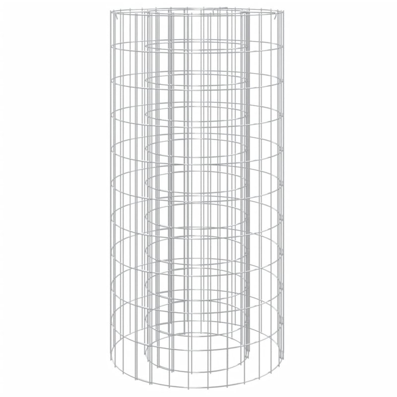 Ashbik Fire Pit Galvanised Iron, 100 cm H x 50 cm W x 50 cm D