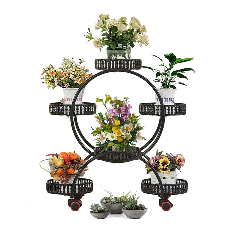 Plant Stand - Set of 6, Black