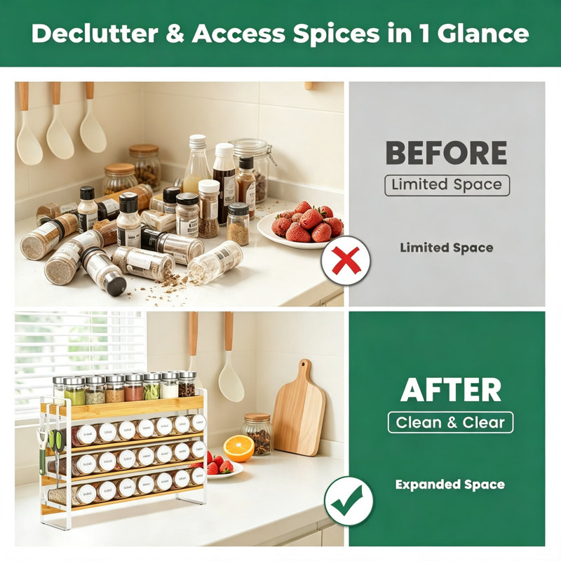Spice Rack, White