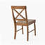 Ensemble de chaises de salle à manger en bois d'acacia, 2 pièces, chêne foncé-326096193